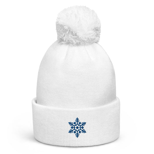 Beanie // Pom pom White